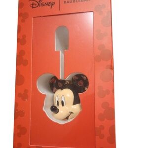 Disney BaubleBar Mickey Mouse Head Bag Charm/Key Chain, New In Sealed Box, NWT